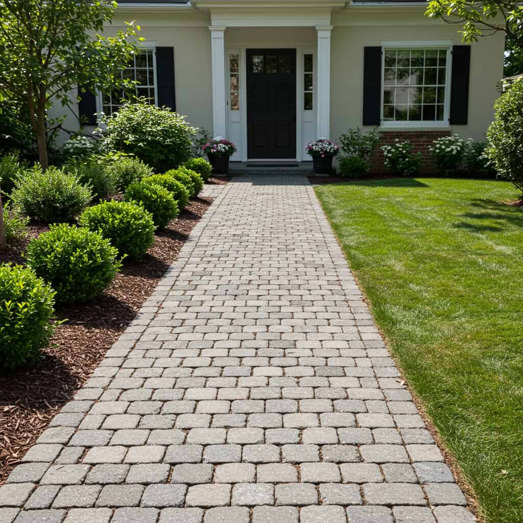 9. シンプルな石畳の小道