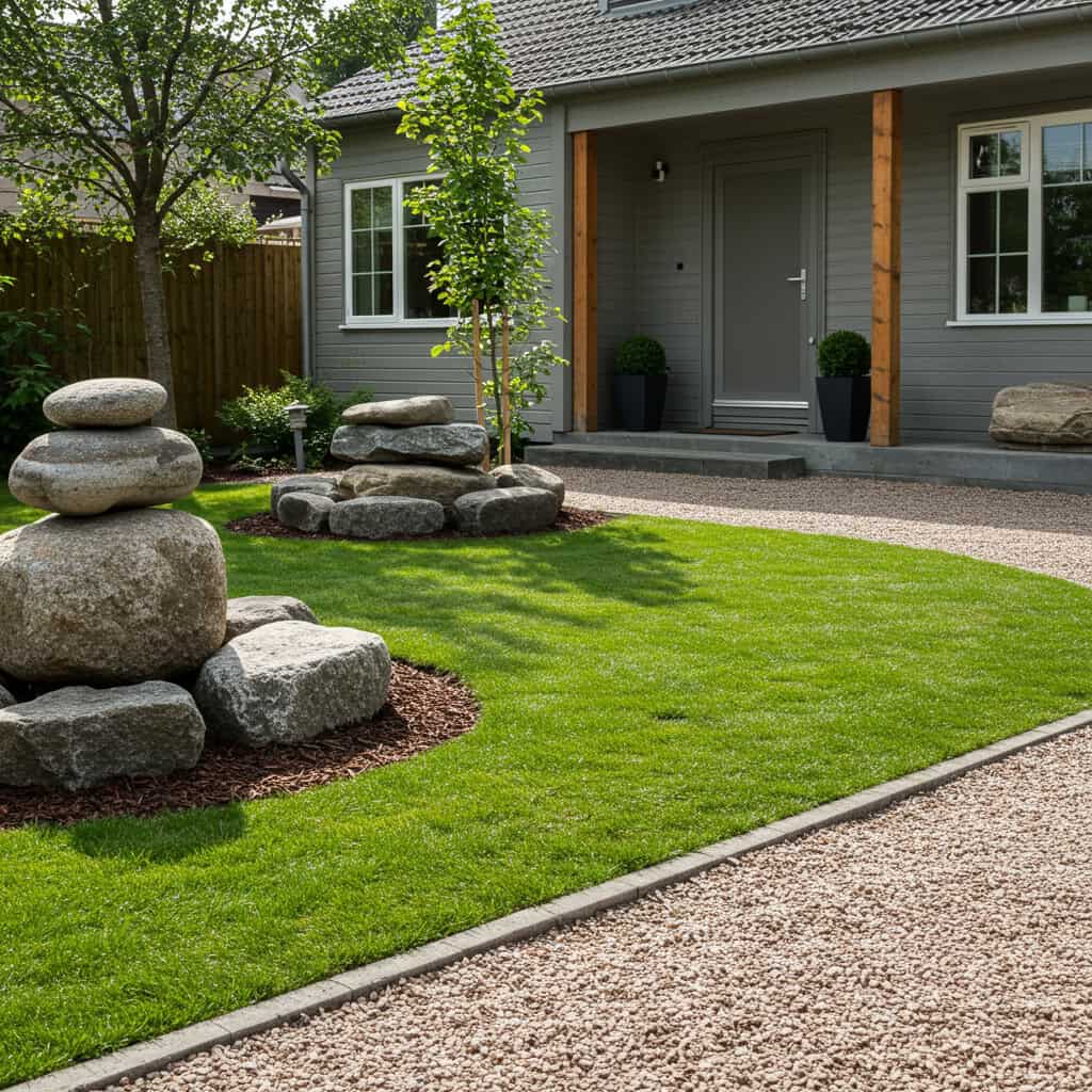 11. 自然石のアクセント活用