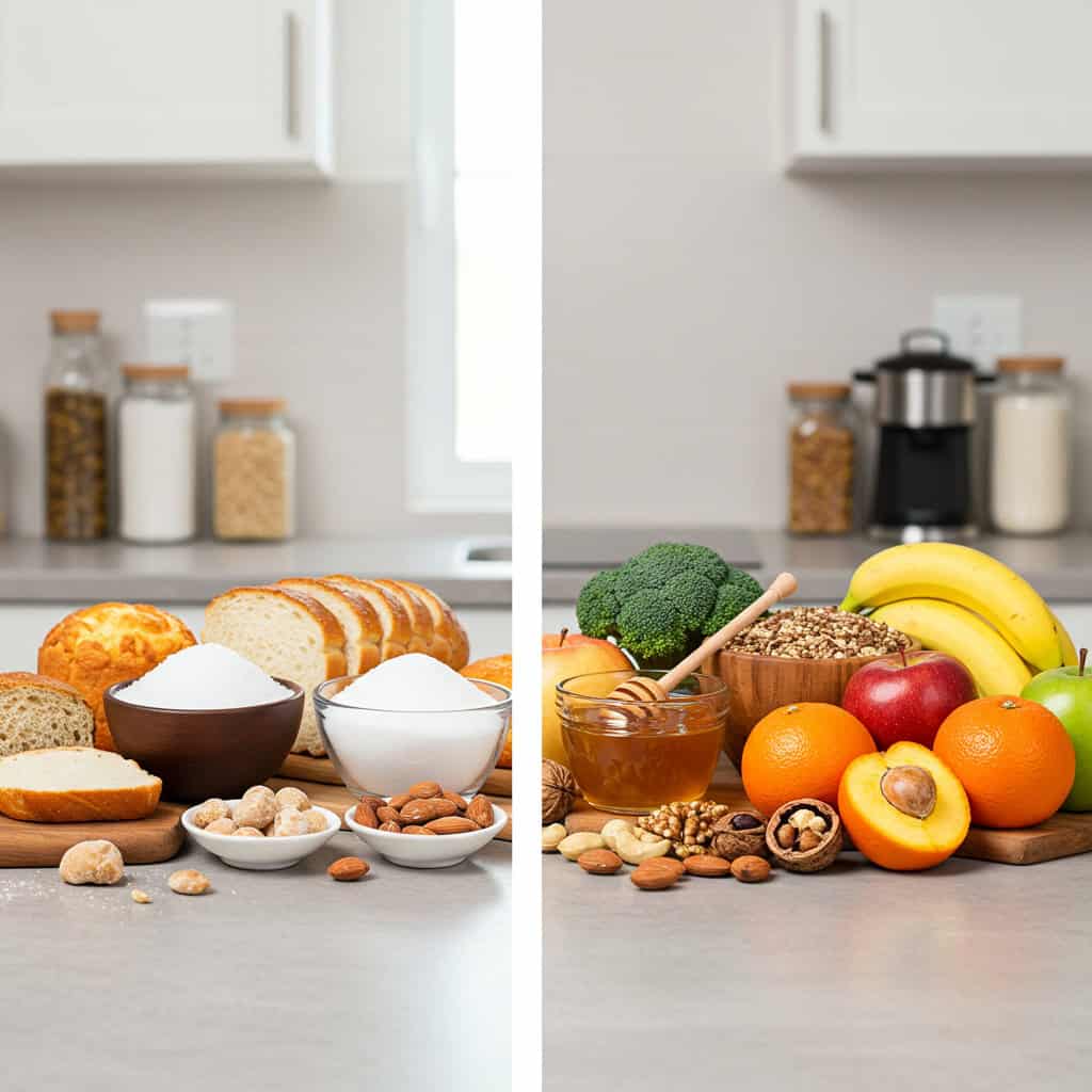 ステップ3: 砂糖と精製炭水化物（Processed Sugar & Carbs）を控える