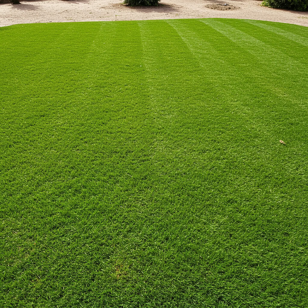 1. 完全な芝生一色の庭