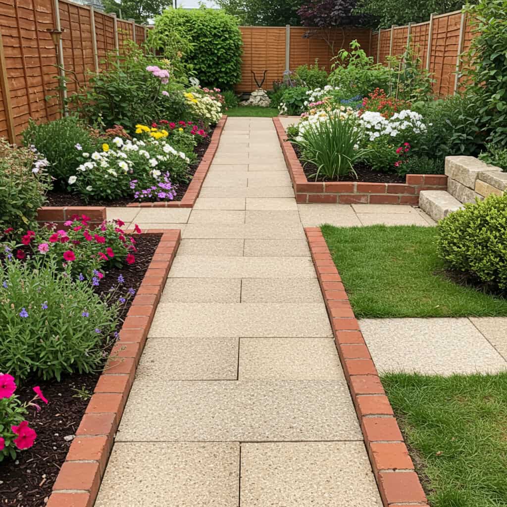 5. 派手なレンガの縁取り