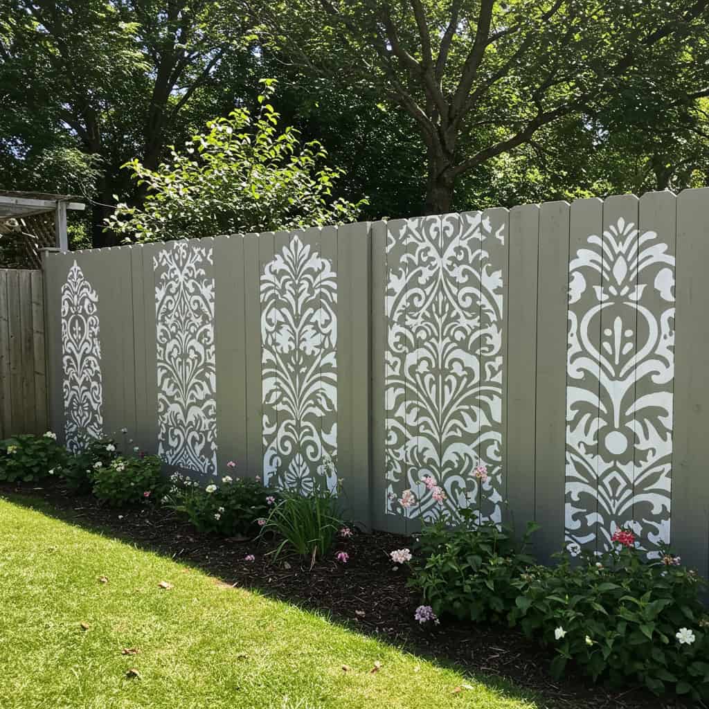 14. ステンシルデザインフェンス