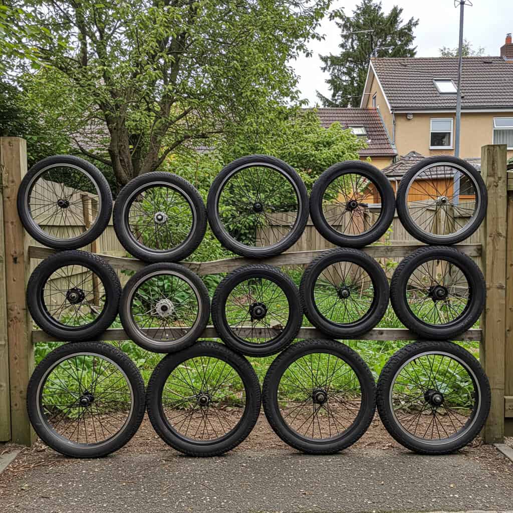 15. サイクルタイヤフェンス