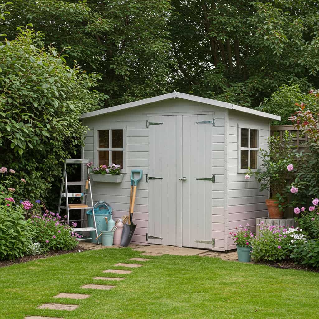 19. DIYガーデンシェッドの設置