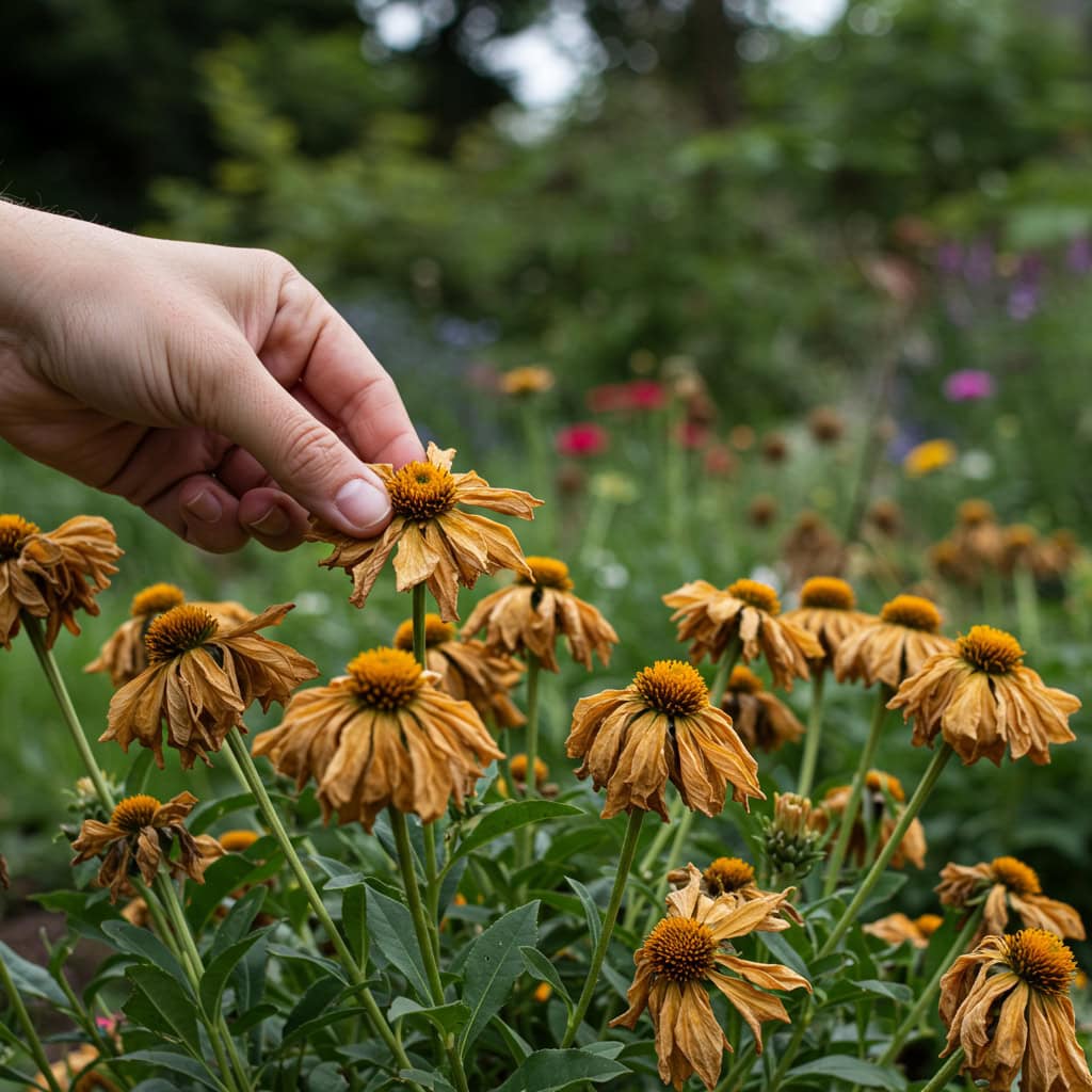 16. 花がら摘みを怠る