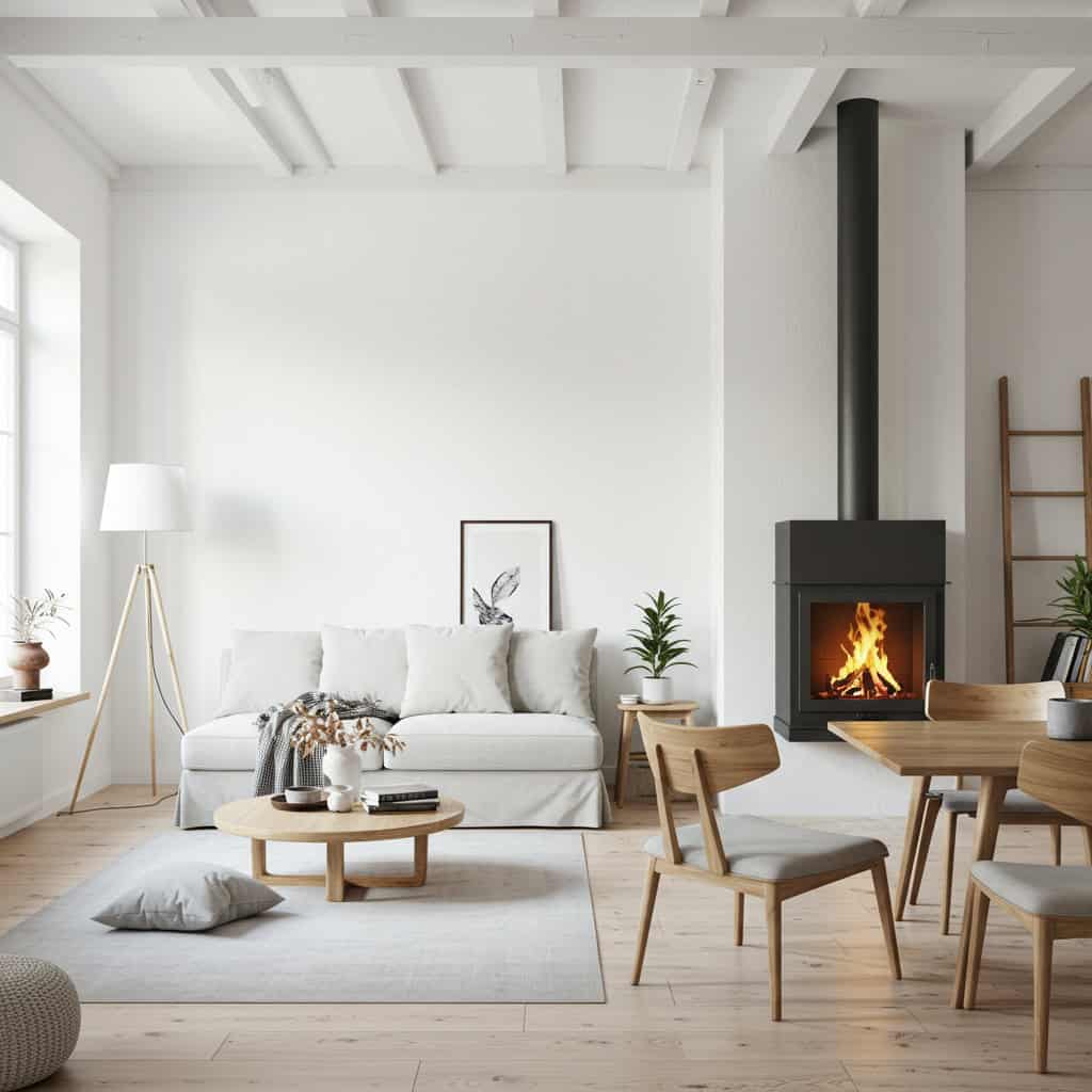 1. ホワイト &times; ウッドブラウン