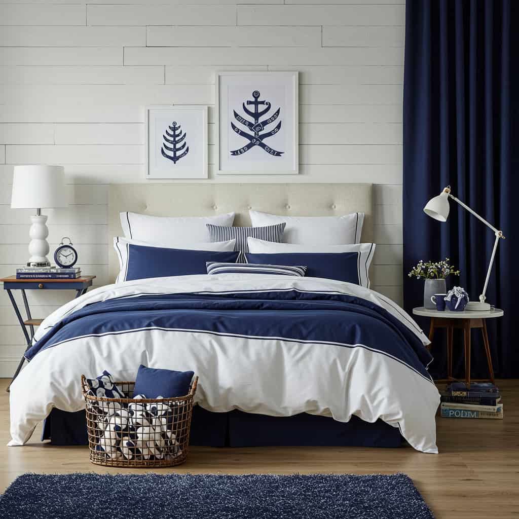 3. ネイビー &times; ホワイト