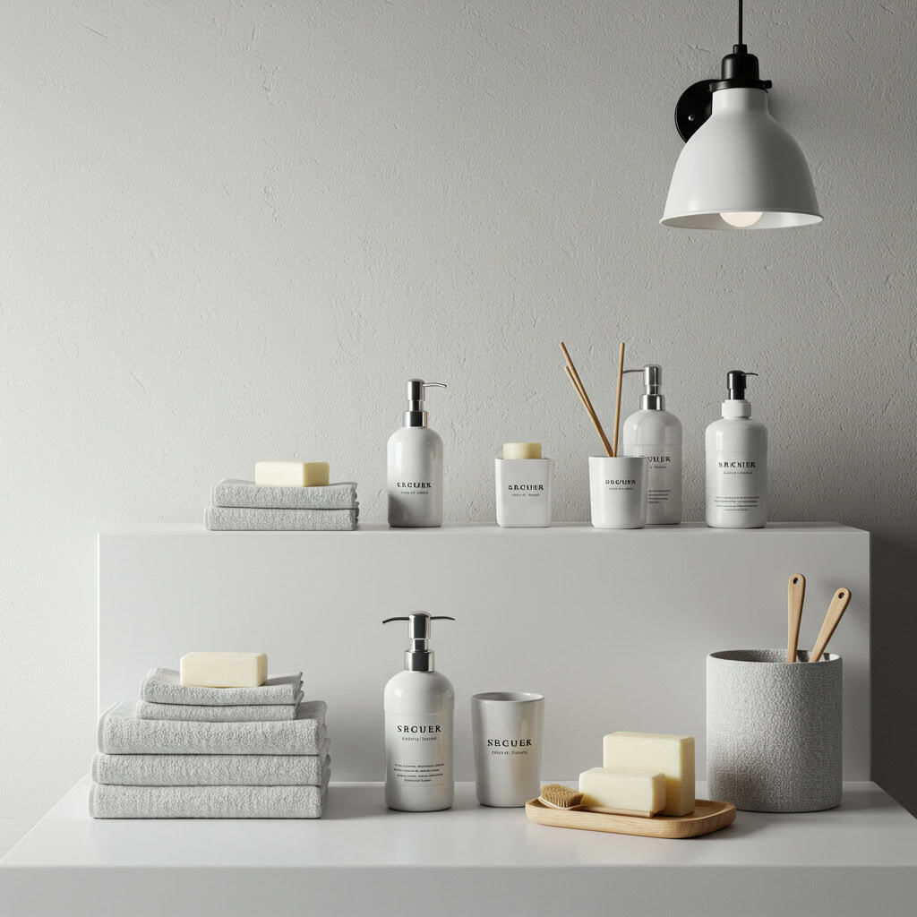 11. 水回りの小物の統一感