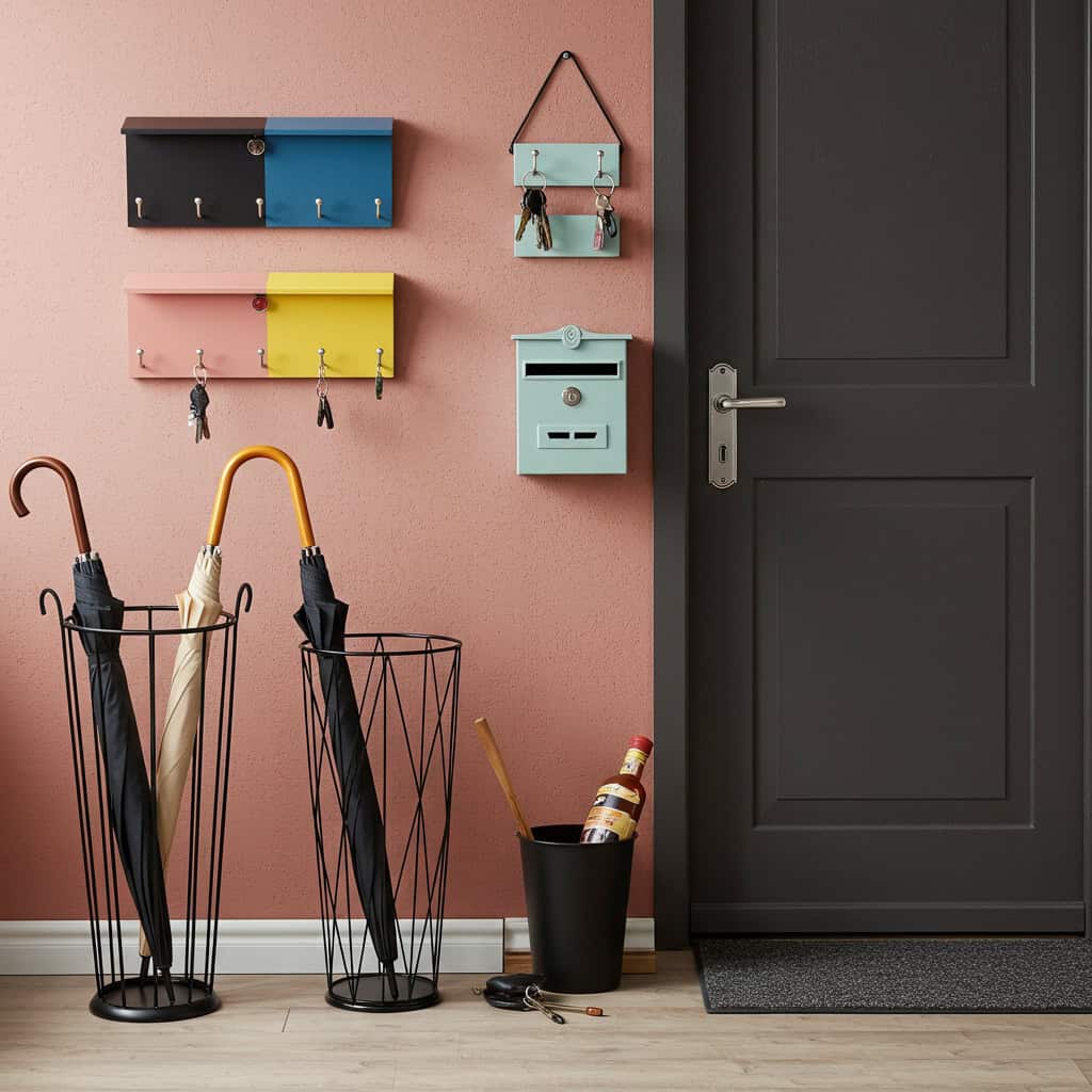 12. 傘立てや小物でアクセントを加える