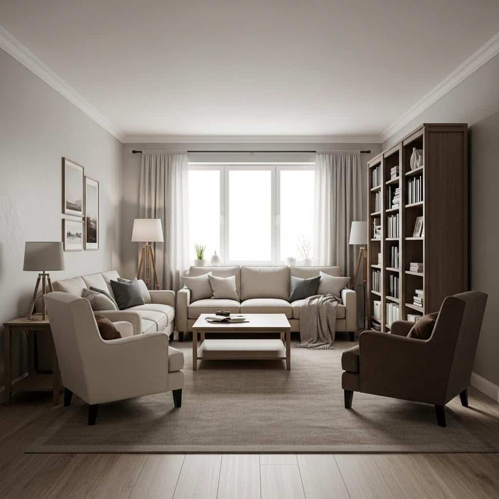 2. 家具を壁沿いに並べすぎる