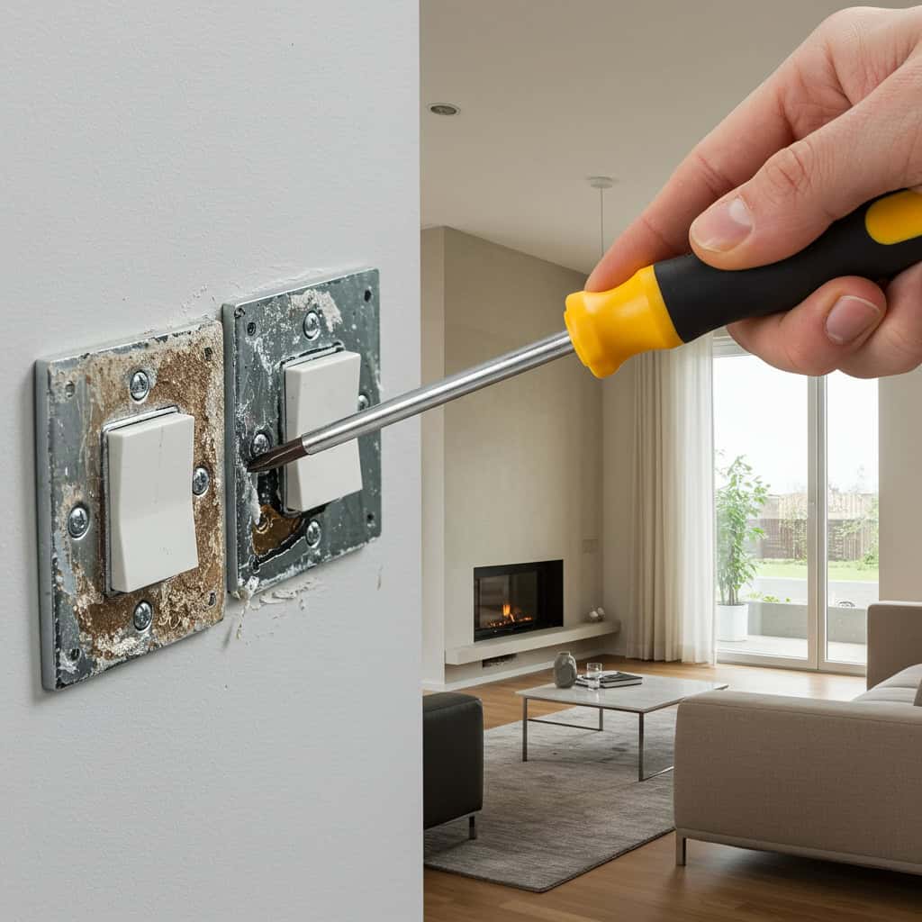 9. コンセントやスイッチのプレート交換