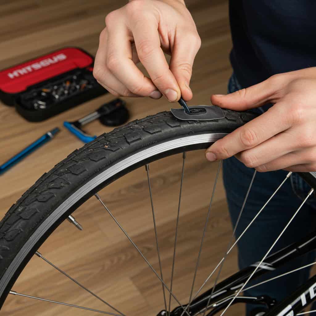 15. 自転車のパンク修理