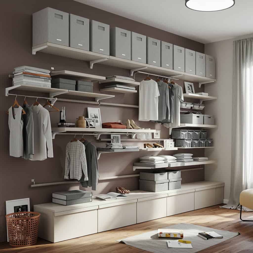 4. 壁面収納の徹底活用