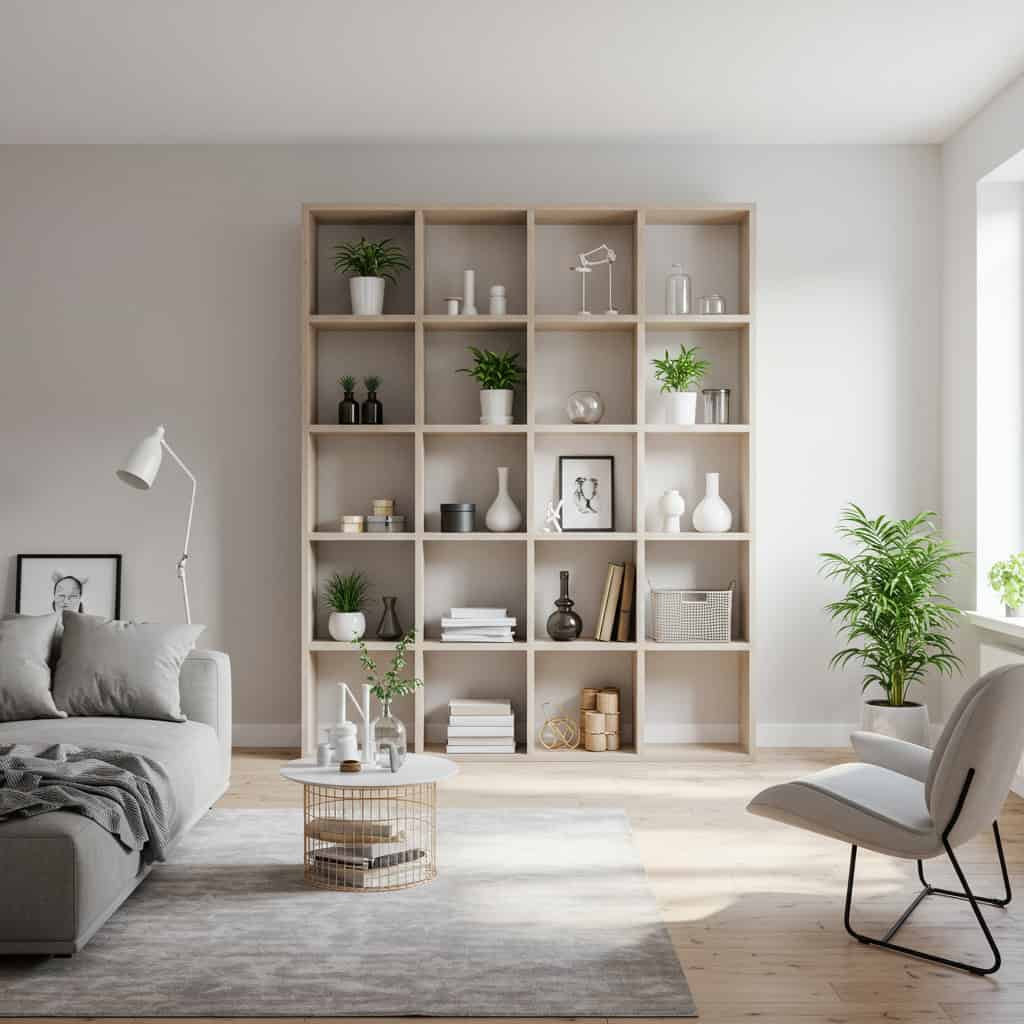 8. オープンシェルフで見せる収納