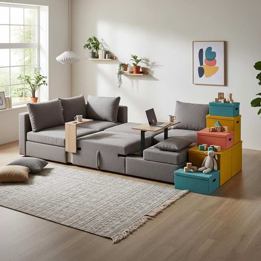 12. モジュール家具によるレイアウト変更