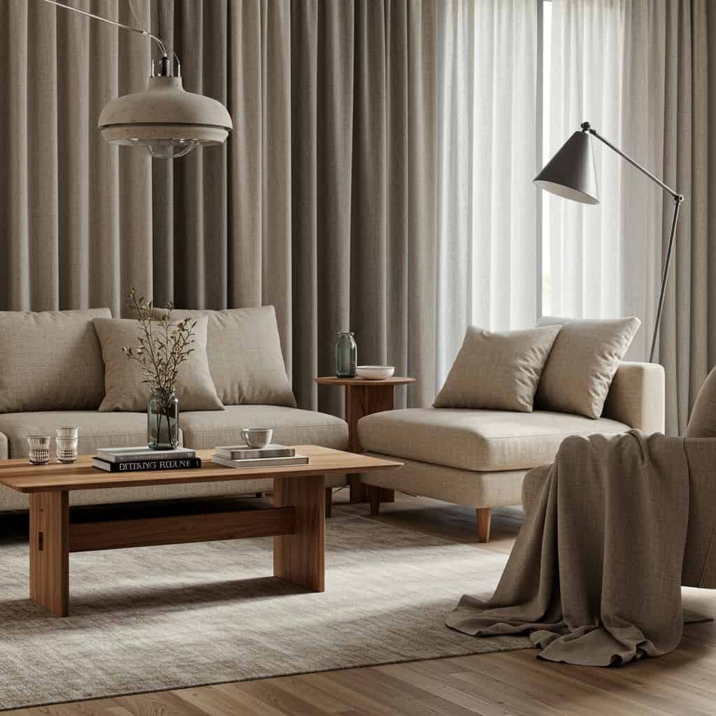 ステップ4: 家具やファブリックでニュートラルカラーを活用する