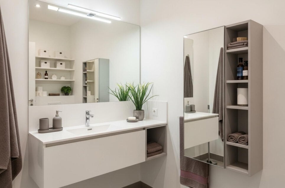 小さなバスルームでも劇的に変わる！効果抜群の12のアップグレード