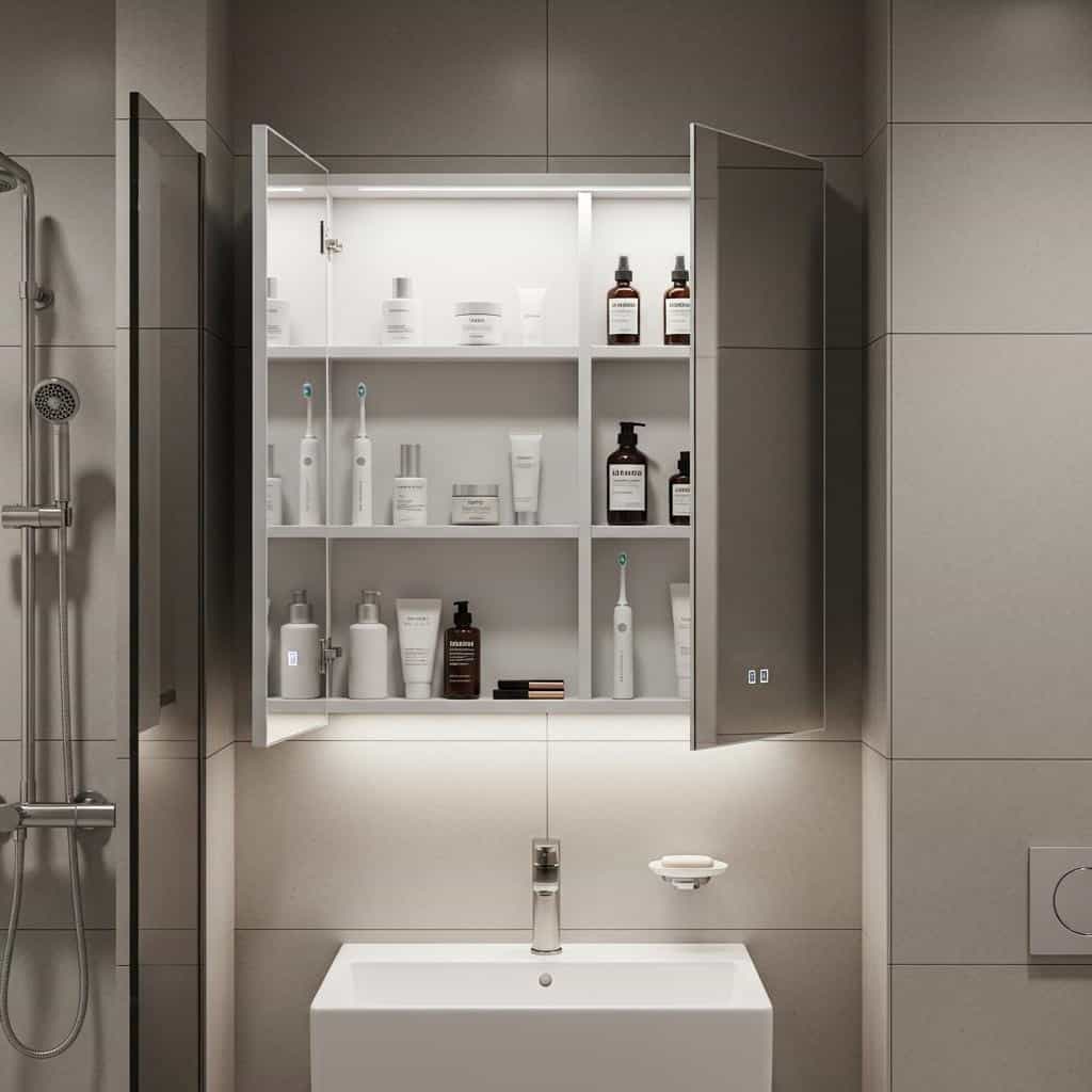 4. ミラーキャビネットの設置