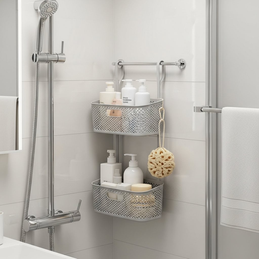 9. 吊り下げ式収納バスケット