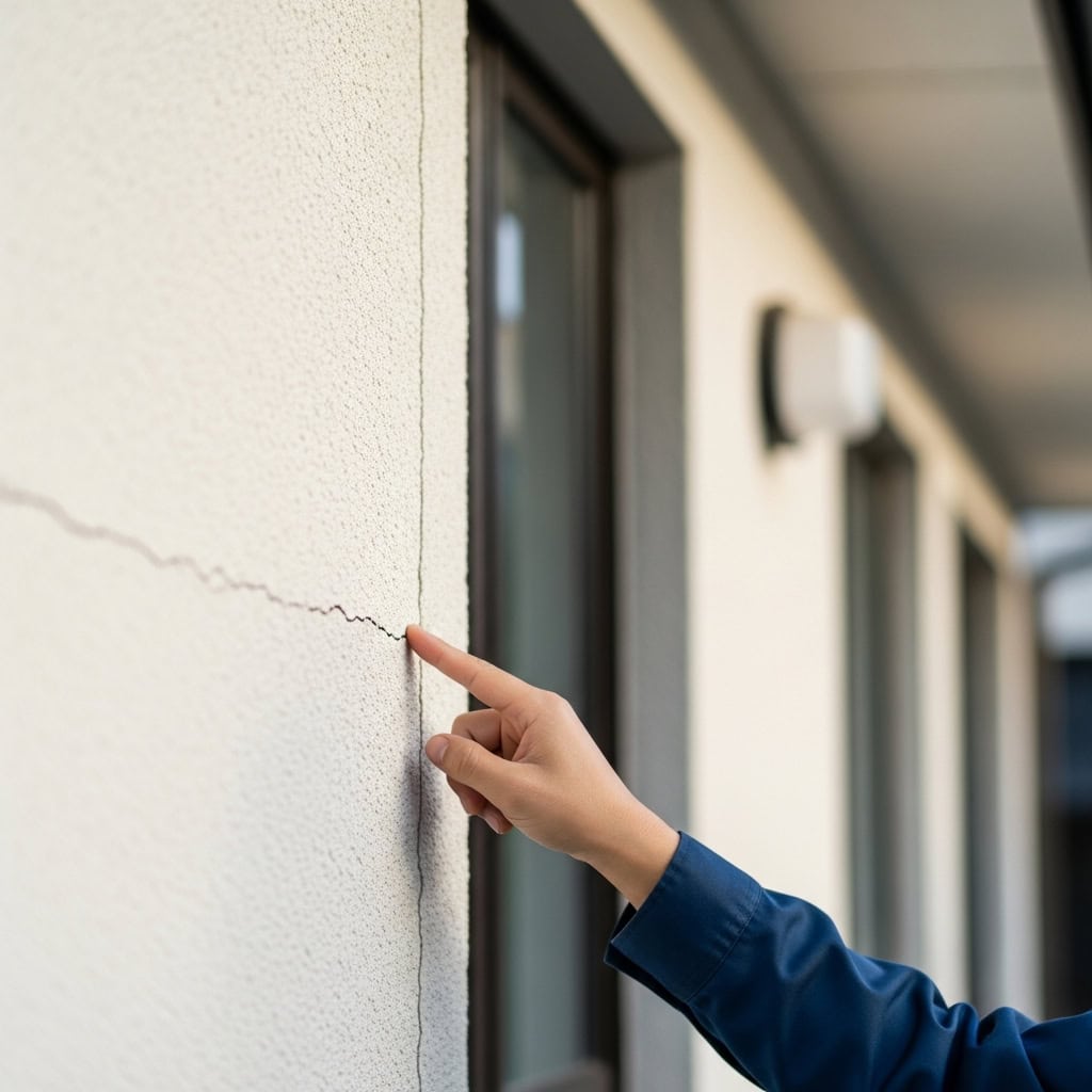 3. 外壁のヒビや劣化チェック